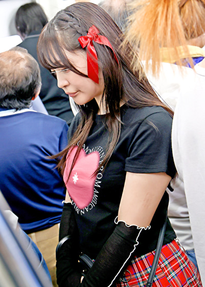 生中集団 10 色白地雷ギャル