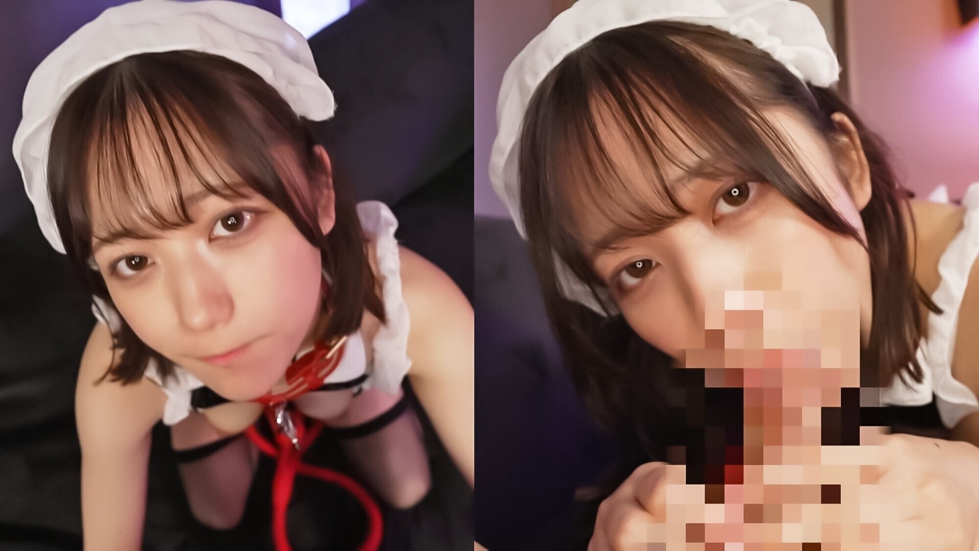 自ら中出し懇願する発情メイドコス娘